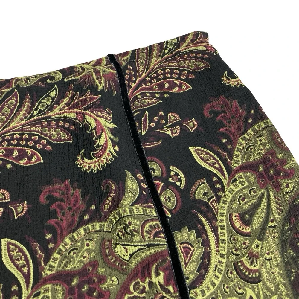 Y2K Studio Liz Claiborne Midi Skirt Petite 10 Paisley Asymmetric Fairy Grunge